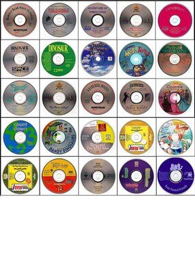 25 Vintage CD-ROM Kids Lot #1 (1992-1994)